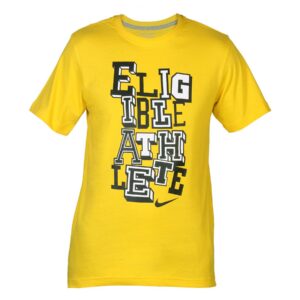 Nike Men Yellow Eligible Athlete T-shirt