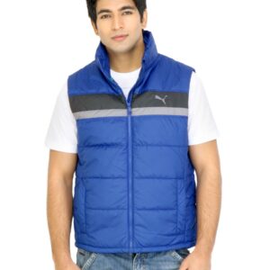 Puma Men Mens Active Padded Vest Blue Jackets