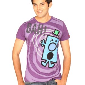 Mr.Men Men's Grumpy Purple T-shirt