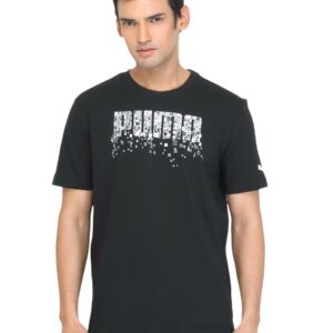 Puma Men Spike Graphic Black T-shirt