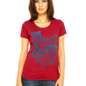 Wrangler Women Its A Good Day Red T-Shirts