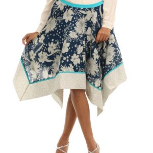 Mineral Blue & White Skirt