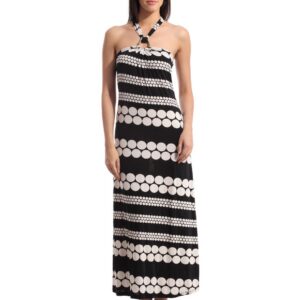Tonga Women Printed Black Dress