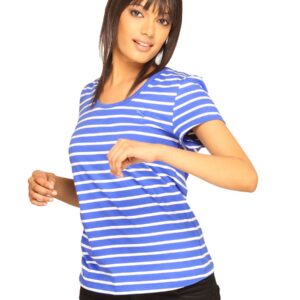 Puma Women's Ess Striped Blue T-shirt