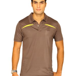 ADIDAS Men's Edge  Brown Polo T-shirt