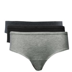 Hanes Women Pack of Three 100% Cotton Plain Bikini Briefs