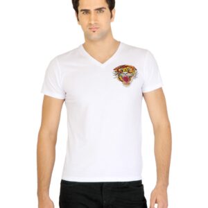 Ed Hardy Men Printed White Tshirts