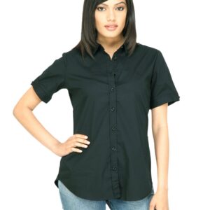 United Colors of Benetton Women Solid Black Shirt