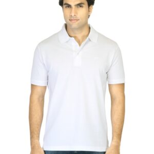 Proline Men White Polo T-shirt