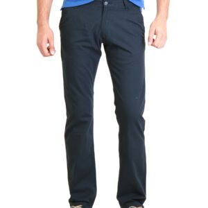 Highlander Men Solid Navy Blue Trouser