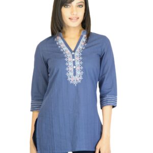 Aurelia Women Navy Blue Kurti