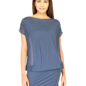 United Colors of Benetton Women Solid Blue Tunic