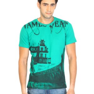 Spykar Men Green Printed T-shirts