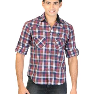 Lee Men Brown Check Shirt