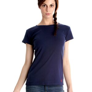 Femella Women Navy Blue T-shirt