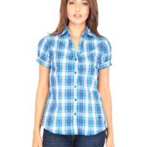 Lee Women Check Blue Shirts