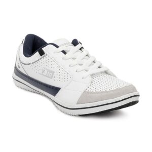 Force 10 Men White & Navy Blue Shoes
