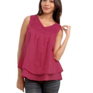 Mineral Women Dark Pink Top