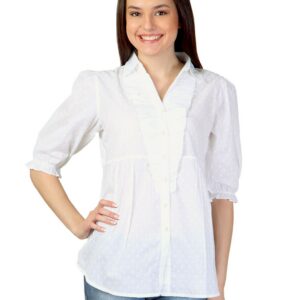 Mineral Women Soild White Tunic