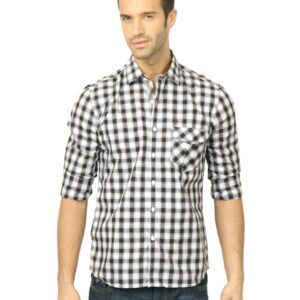 U.S. Polo Assn. Men Check Black Shirt