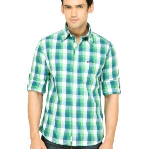 Wrangler Men Festa Bright Green Shirt