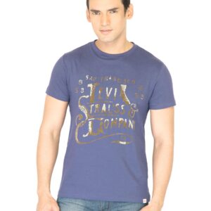 Levi's Men Flock Print Purple Tshirt
