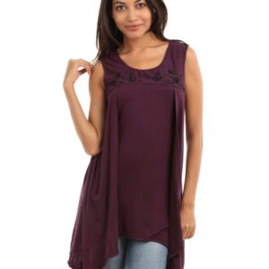 AND by Anita Dongre Women Wine Coloured Top