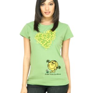 Little Miss Women Sunshine Green T-shirt