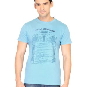 Levi's Men Graphic Print Blue Tshirt