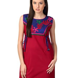 Span Women Red Kurta