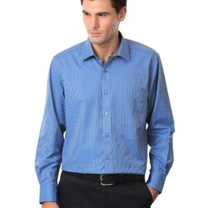 Peter England Men Blue Formal Shirt