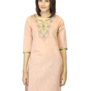 Mother Earth Women Orange Kurta