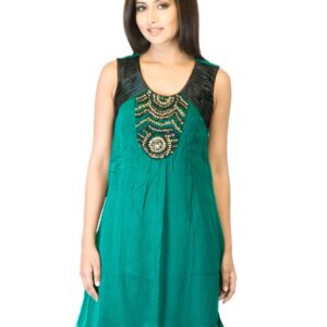 La-Emotio Women Green Kurta