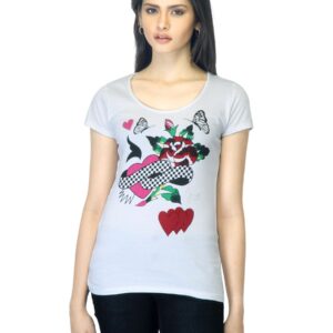 Jealous 21 Women Printed White T-shirt