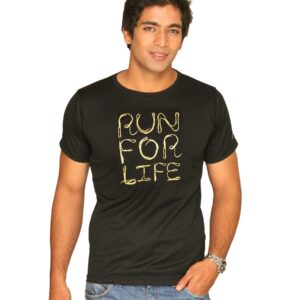 Asics Men's Running Graphic Black Grey T-shirt