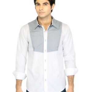 Probase Men Stripes White Shirt