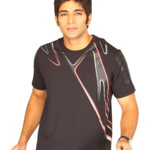 ADIDAS Men's Black Graphic T-shirt