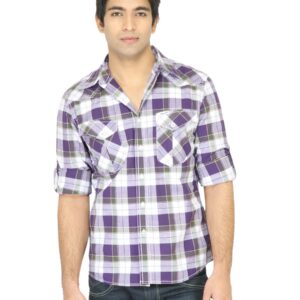 Wrangler Men Easter Bright Purple Shirt