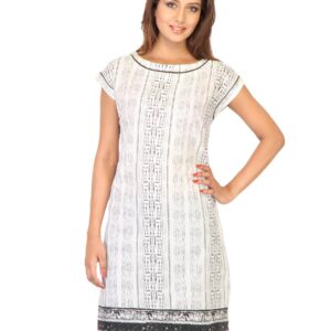 W Women Printed White Kurtas