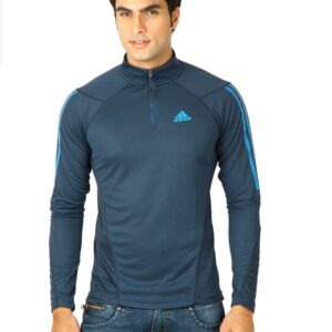 ADIDAS Men Navy Blue Tshirts
