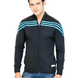 ADIDAS Men Solid Black Sweaters