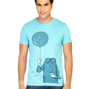 Chimp Men Baloon Boy Blue Tshirts