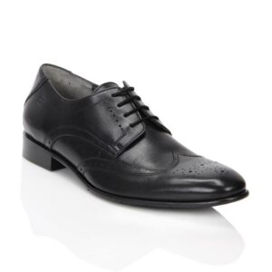 Enroute Men Black Formal Shoes