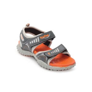Footfun Kids Unisex Grey Sandals