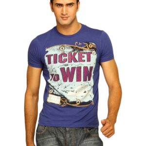 Status Quo Men's Ticket To Win Blue T-shirt