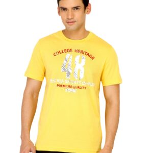 Puma Men Graphic Print Yellow Chrome Tshirt