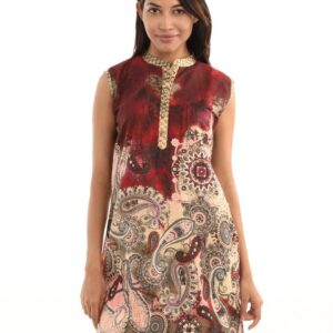 Shree Women Maroon Printed Kurta