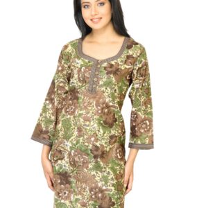 Diva Women Printed Brown Kurta
