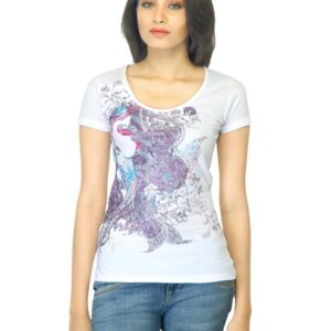 Jealous 21 Women Printed White T-shirt