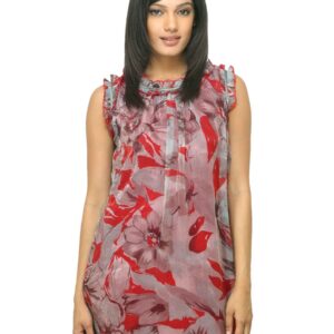 Sepia Women Printed Red Tunic